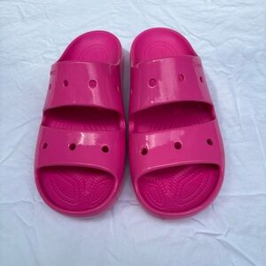 Pink 2 Strap Crocs Ladies size 11